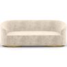 Buy 3/4-Seater Velvet Upholstered Sofa - Treya White 60648 - in the UK