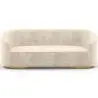 Buy 3/4-Seater Velvet Upholstered Sofa - Treya White 60648 - in the UK