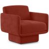 Buy Velvet Upholstered Armchair - Ren Red 60698 in the United Kingdom