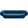 Buy Velvet Upholstered Sofa - 3/4 seats - Lumun Dark blue 60640 - in the UK