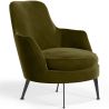 Buy Contemporary Style Upholstered Velvet Design Armchair - Saqua Olive 61046 - in the UK