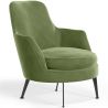 Buy Contemporary Style Upholstered Velvet Design Armchair - Saqua Light green 61046 - in the UK