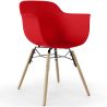 Buy Dining Chair Scandinavian Design - Wooden Legs - Skandiva Red 61552 with a guarantee