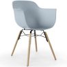 Buy Dining Chair Scandinavian Design - Wooden Legs - Skandiva Light grey 61552 home delivery