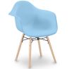 Buy Dining Chair Scandinavian Design - Wooden Legs - Skandiva Light blue 61552 - in the UK