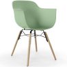 Buy Dining Chair Scandinavian Design - Wooden Legs - Skandiva Pastel green 61552 - in the UK