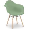 Buy Dining Chair Scandinavian Design - Wooden Legs - Skandiva Pastel green 61552 - in the UK