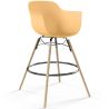 Buy Bar Stool Scandinavian Design - Wooden Legs - Skandiva Pastel orange 61553 with a guarantee