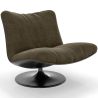 Buy Upholstered Armchair with Curved Design, Contemporary Style - Tulip Taupe 61545 - in the UK