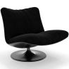 Buy Upholstered Armchair with Curved Design, Contemporary Style - Tulip Black 61545 in the United Kingdom