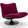 Buy Upholstered Armchair with Curved Design, Contemporary Style - Tulip Wine 61545 in the United Kingdom