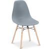 Buy Dining Chair - Scandinavian Design - Wooden Legs - Lumi Light grey 61559 with a guarantee