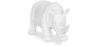 Buy Decorative Figure Rhino - Matte White - Rhynom White 59161 - in the UK