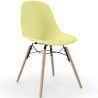 Buy Dining Chair - Scandinavian Design - Wooden Legs - Lumi Pastel yellow 61559 with a guarantee