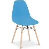Buy Dining Chair - Scandinavian Design - Wooden Legs - Lumi Blue 61559 - in the UK