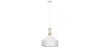 Buy White metal and wood ceiling lamp - Vidar White 59164 - in the UK