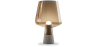 Buy Stone and smoked glass lamp - Seren Brown 59166 - in the UK