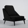 Buy Velvet Upholstered Armchair - Scandinavian Style - Luxe Plaza Black 61479 - prices