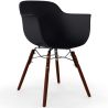 Buy Dining Chairs - Scandinavian Design - Dark Wood Legs - Skandiva Black 61569 - prices