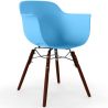 Buy Dining Chairs - Scandinavian Design - Dark Wood Legs - Skandiva Blue 61569 at MyFaktory