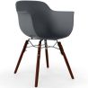 Buy Dining Chairs - Scandinavian Design - Dark Wood Legs - Skandiva Dark grey 61569 - in the UK