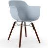 Buy Dining Chairs - Scandinavian Design - Dark Wood Legs - Skandiva Light grey 61569 at MyFaktory