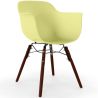 Buy Dining Chairs - Scandinavian Design - Dark Wood Legs - Skandiva Pastel yellow 61569 in the United Kingdom