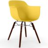 Buy Dining Chairs - Scandinavian Design - Dark Wood Legs - Skandiva Yellow 61569 home delivery