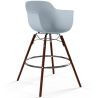 Buy Bar Stool - Scandinavian Design - Dark Wood Legs - Skandiva Light grey 61570 at MyFaktory