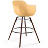 Buy Bar Stool - Scandinavian Design - Dark Wood Legs - Skandiva Pastel orange 61570 home delivery