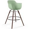 Buy Bar Stool - Scandinavian Design - Dark Wood Legs - Skandiva Pastel green 61570 with a guarantee