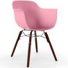 Buy Dining Chairs - Scandinavian Design - Dark Wood Legs - Skandiva Pink 61569 - in the UK