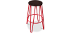Buy Hairpin Stool - 74cm - Dark wood and metal Red 58321 - in the UK