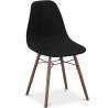 Buy Dining Chairs - Scandinavian Design - Dark Wood Legs - Lumi Black 61575 - prices