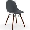 Buy Dining Chairs - Scandinavian Design - Dark Wood Legs - Lumi Dark grey 61575 in the United Kingdom