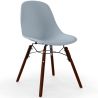 Buy Dining Chairs - Scandinavian Design - Dark Wood Legs - Lumi Light grey 61575 with a guarantee