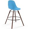 Buy Bar Stool - Scandinavian Design - Dark Wood Legs - Lumi Blue 61576 at MyFaktory