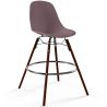 Buy Bar Stool - Scandinavian Design - Dark Wood Legs - Lumi Taupe 61576 - in the UK