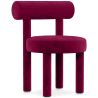 Buy Dining Chair - Upholstered in Velvet - Reece Wine 60708 in the United Kingdom