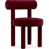 Buy Dining Chair - Upholstered in Velvet - Reece Wine 60708 in the United Kingdom