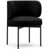 Buy Dining Chair - Upholstered in Velvet - Calibri Black 61007 with a guarantee