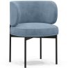 Buy Dining Chair - Upholstered in Velvet - Calibri Light blue 61007 - in the UK