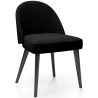 Buy Dining Chair - Upholstered in Velvet - Percin Black 61050 - in the UK