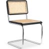 Buy Dining Chair - Vintage Design - Wood and Rattan - New Edition - Lia Black 61592 - in the UK