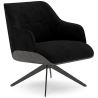 Buy Modern Upholstered Armchair Mid-Century Style - Courtin Black 61581 - prices