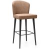 Buy Velvet Bar Stool - Modern and Premium Design for Restaurants, Hotels, and Homes - Luxe Cream 61585 - in the UK