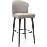 Buy Velvet Bar Stool - Modern and Premium Design for Restaurants, Hotels, and Homes - Luxe Light grey 61585 at MyFaktory