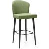 Buy Velvet Bar Stool - Modern and Premium Design for Restaurants, Hotels, and Homes - Luxe Light green 61585 - prices