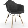 Buy Velvet Dining Chair - Scandinavian Design and Wooden Legs - Skandiva  Black 61594 home delivery