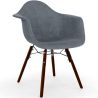 Buy Velvet Dining Chair - Scandinavian Design and Dark Wood Legs - Skandiva  Dark grey 61601 in the United Kingdom